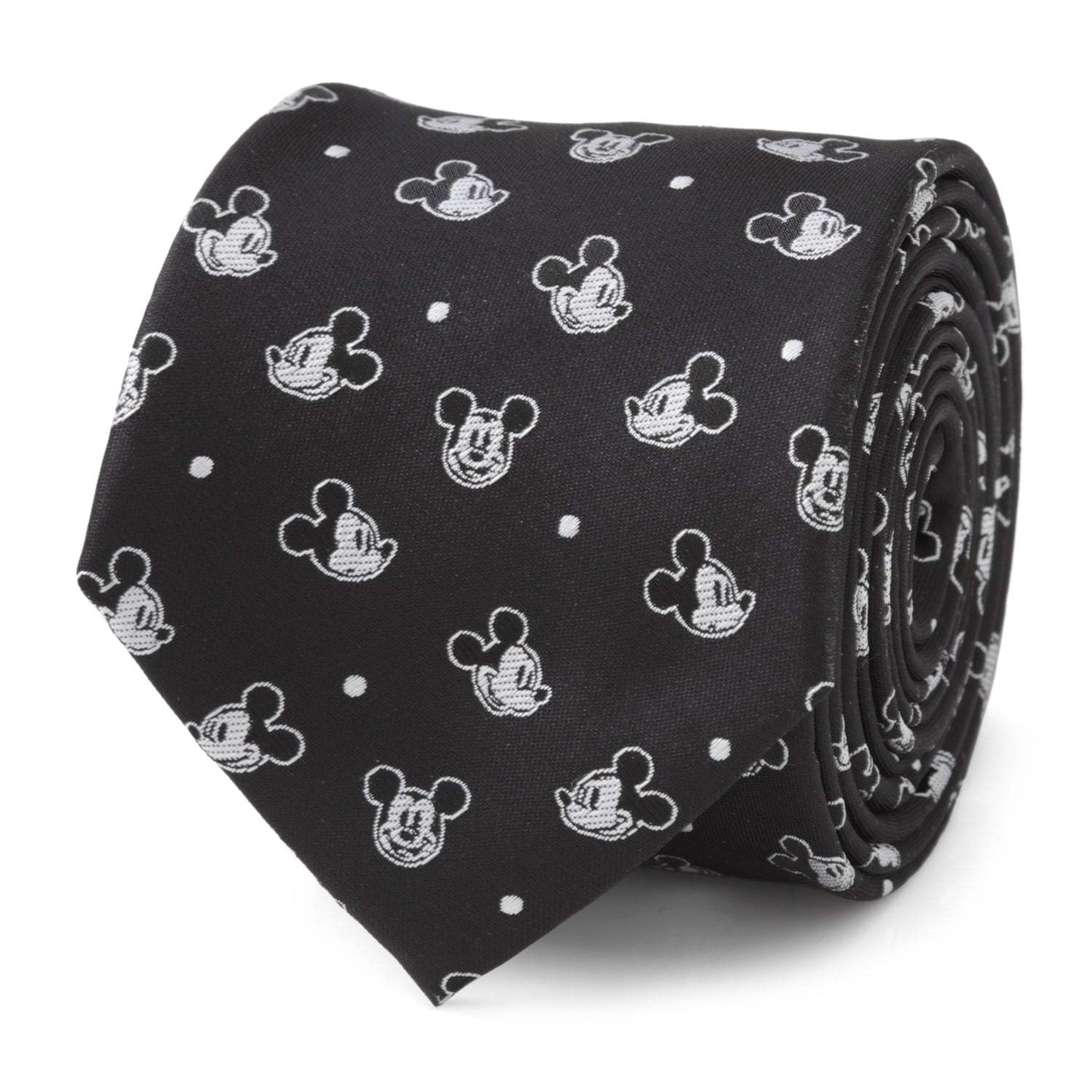 Disney Mickey Mouse Black Dot Men's Tie - Cufflinks.com - Flyclothing LLC