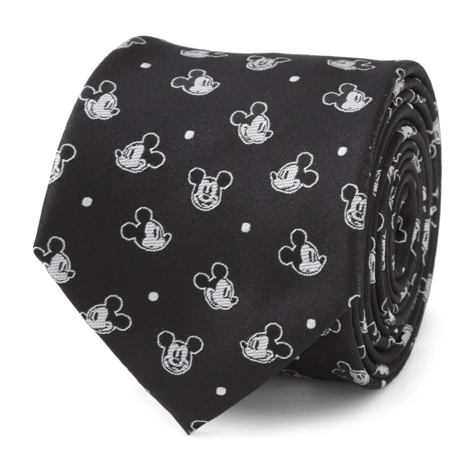 Disney Mickey Mouse Black Dot Men's Tie - Cufflinks.com - Flyclothing LLC