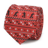 Disney Mickey Mouse Fair Isle Red Men's Tie - Cufflinks.com - Flyclothing LLC