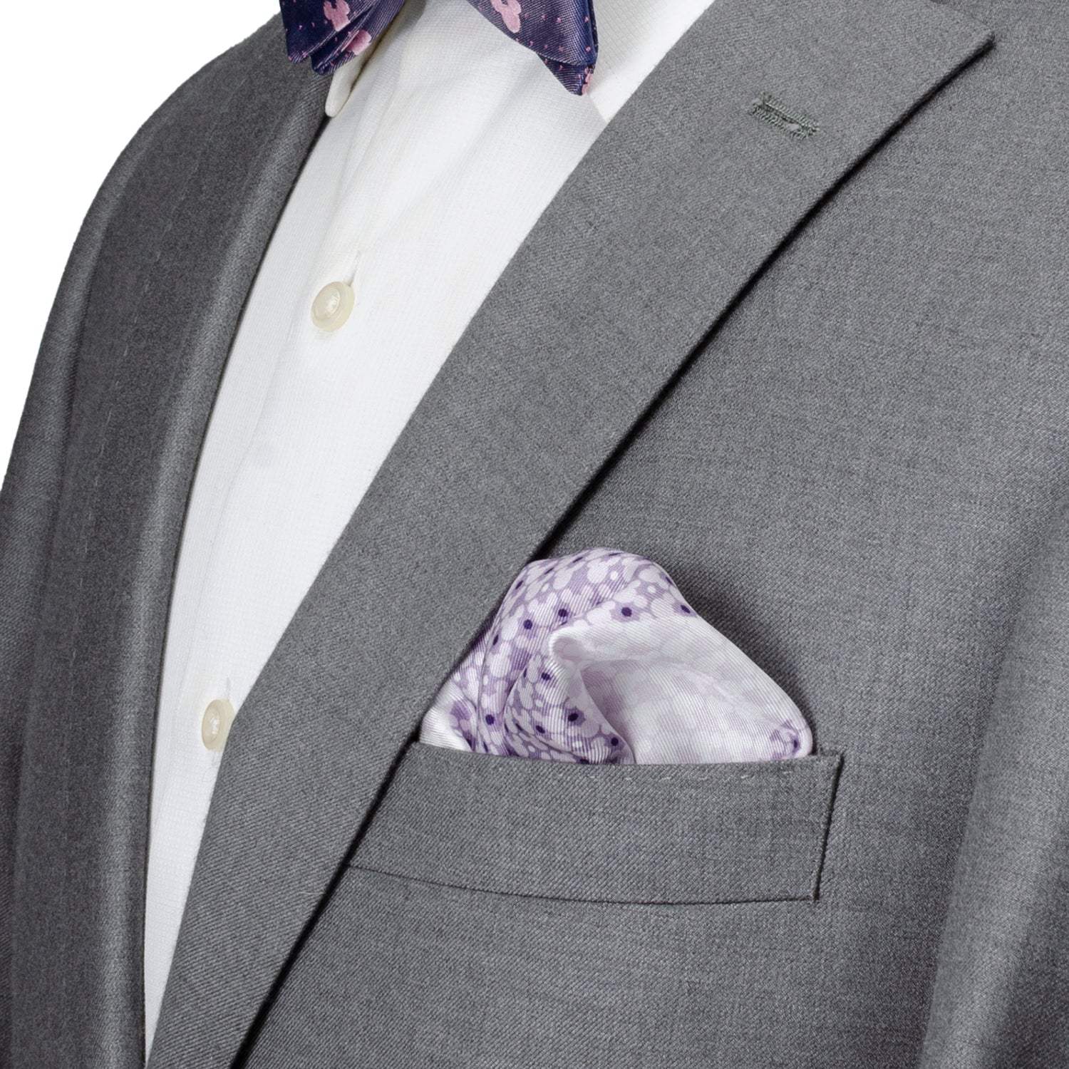 Disney Mickey Mouse Lavender 4 Square Pocket Square - Cufflinks.com - Flyclothing LLC