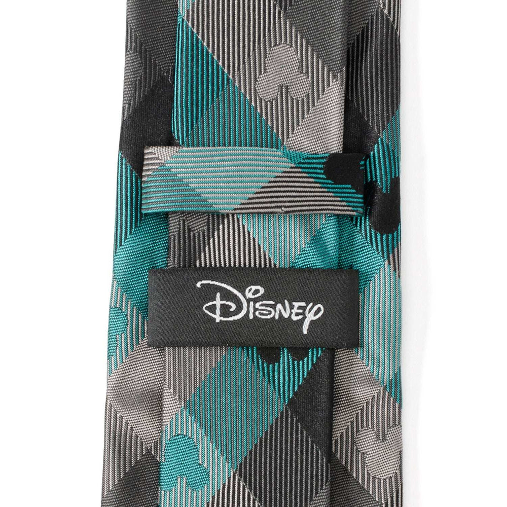 Disney Mickey Mouse Silhouette Teal Plaid Men's Tie - Cufflinks.com - Flyclothing LLC