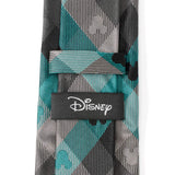 Disney Mickey Mouse Silhouette Teal Plaid Men's Tie - Cufflinks.com - Flyclothing LLC