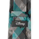Disney Mickey Mouse Silhouette Teal Plaid Men's Tie - Cufflinks.com - Flyclothing LLC