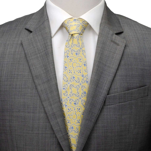 Disney Mickey Mouse Yellow Multi Men's Tie - Cufflinks.com - Flyclothing LLC