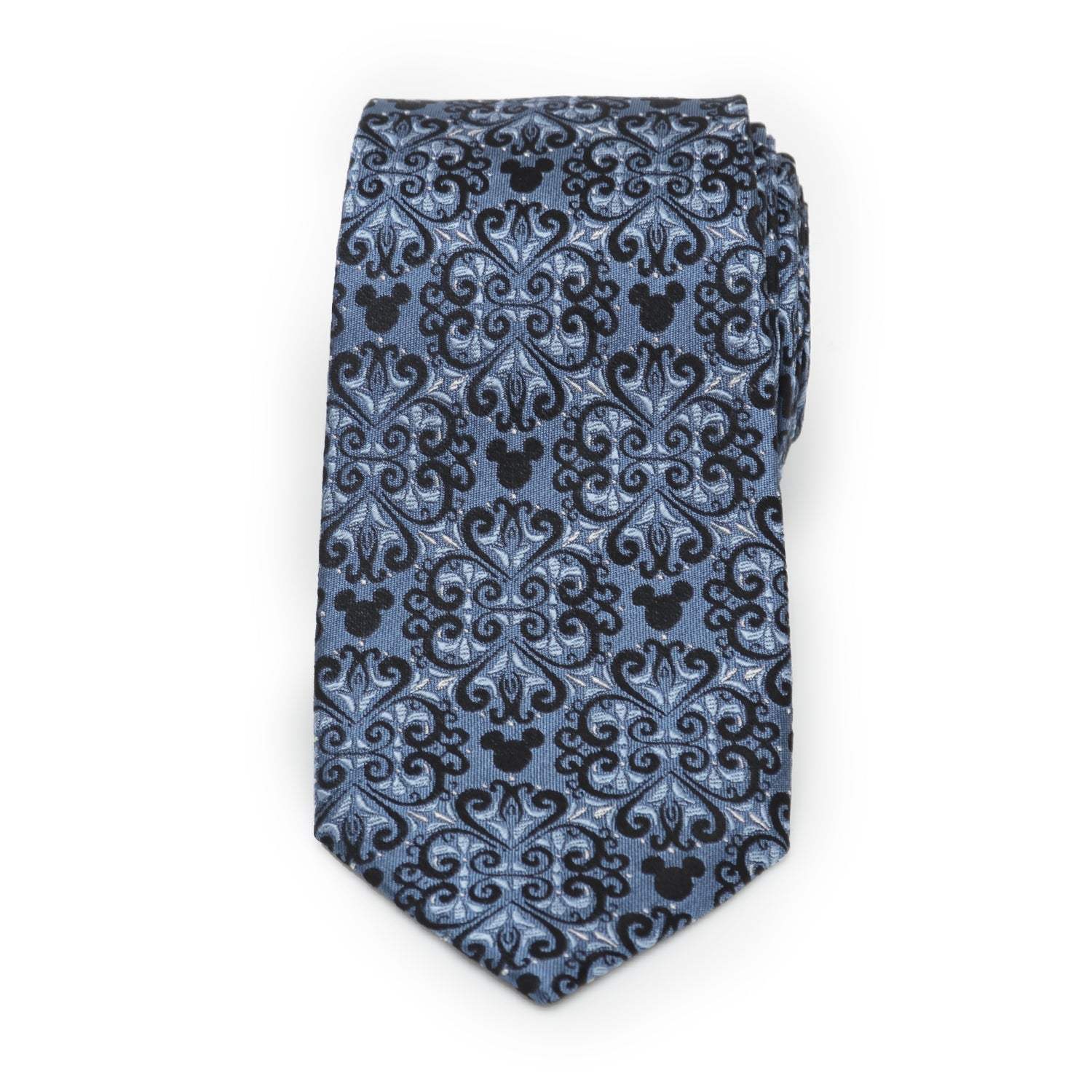 Disney Mickey Mouse Damask Tile Blue Men's Tie - Cufflinks.com - Flyclothing LLC