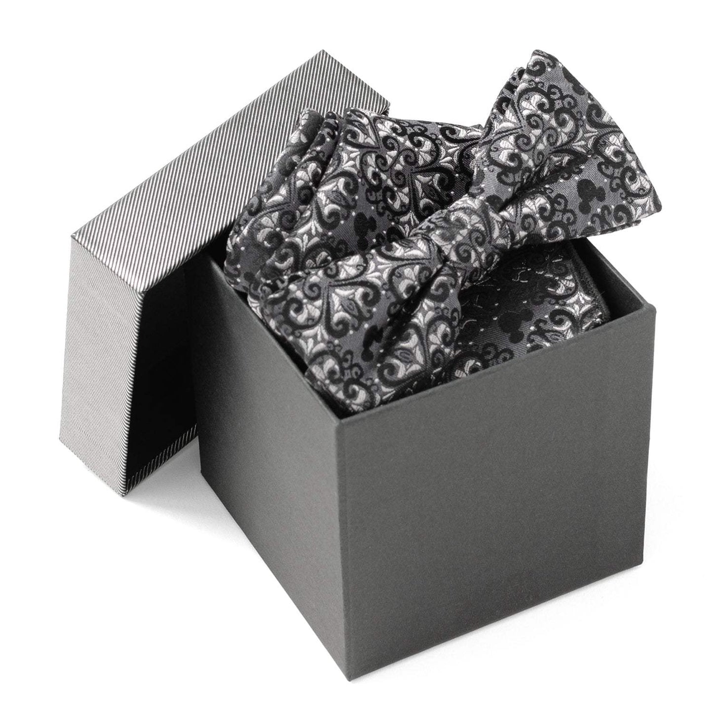 Disney Mickey Mouse Damask Pocket Square and Bow Tie Gift Set - Cufflinks.com - Flyclothing LLC
