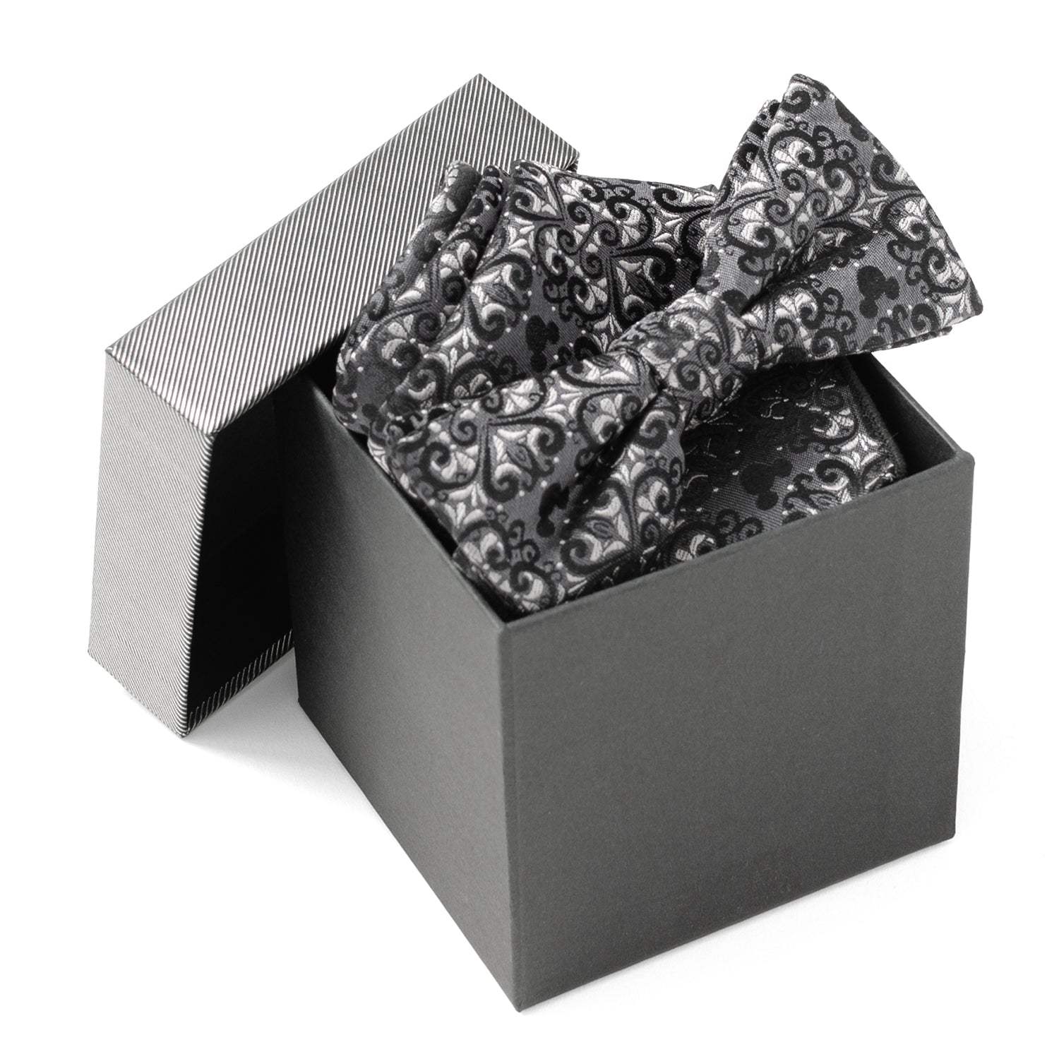 Disney Mickey Mouse Damask Pocket Square and Bow Tie Gift Set - Cufflinks.com - Flyclothing LLC