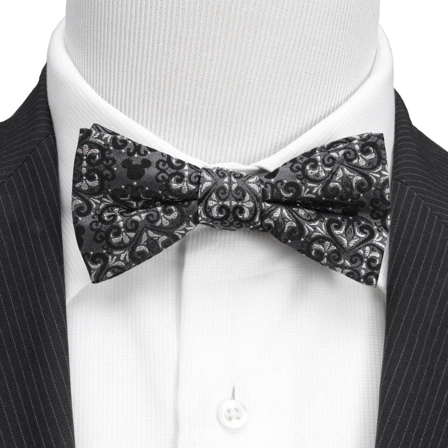 Disney Mickey Mouse Damask Pocket Square and Bow Tie Gift Set - Cufflinks.com - Flyclothing LLC