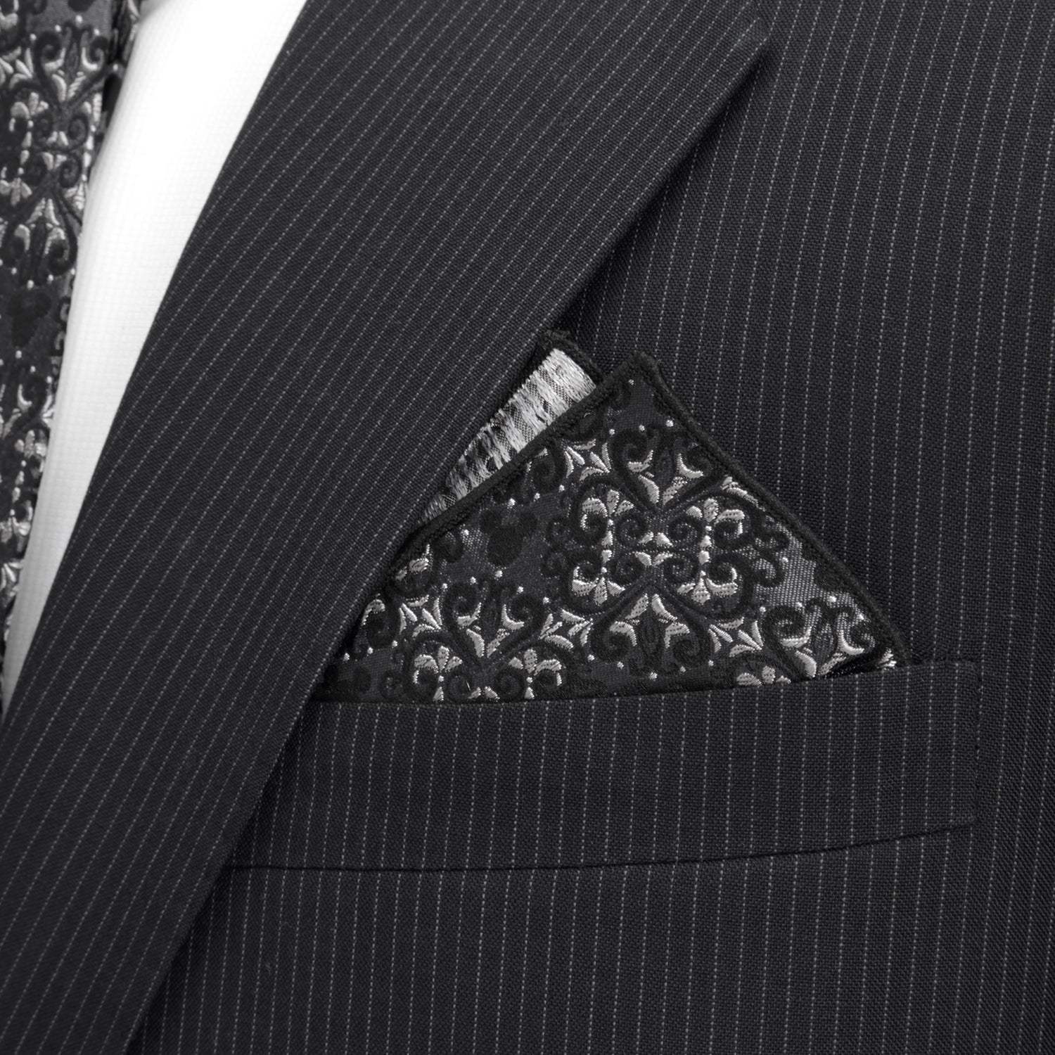 Disney Mickey Mouse Damask Pocket Square and Bow Tie Gift Set - Cufflinks.com - Flyclothing LLC
