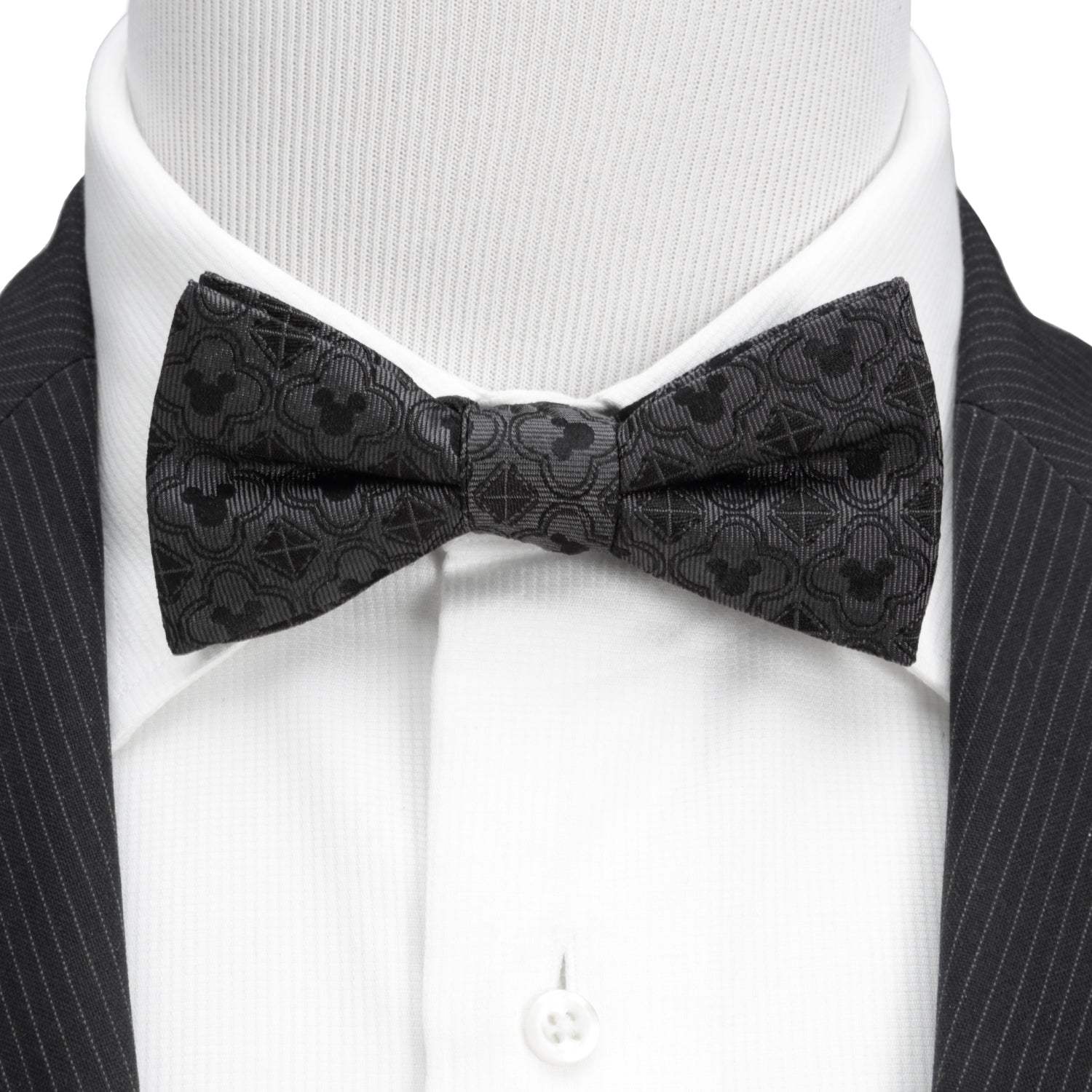 Disney Mickey Mouse Pattern Black Bow Tie - Cufflinks.com - Flyclothing LLC