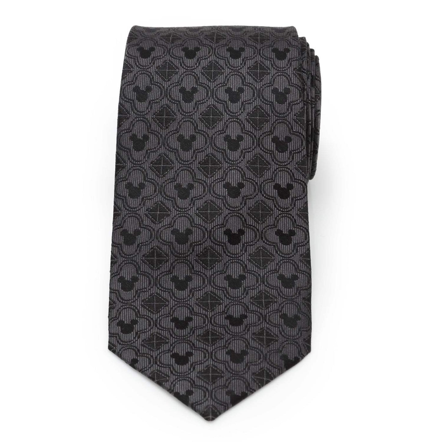Disney Mickey Mouse Pattern Black Men's Tie - Cufflinks.com - Flyclothing LLC