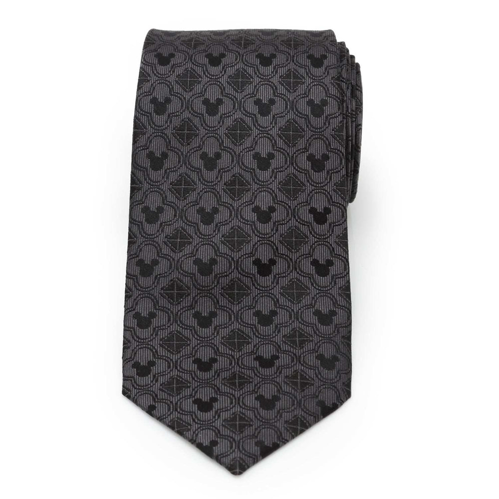 Disney Mickey Mouse Pattern Black Men's Tie - Cufflinks.com - Flyclothing LLC