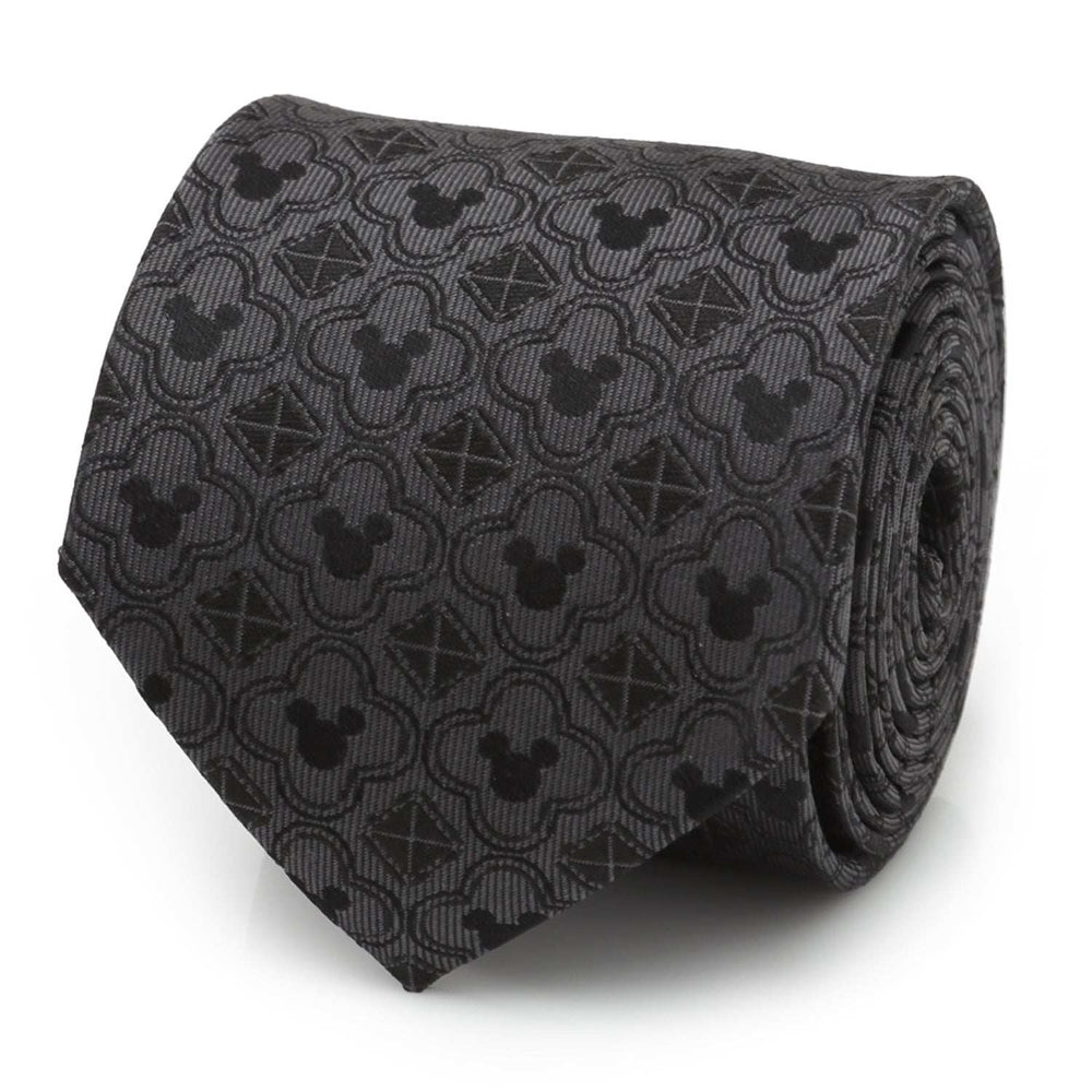 Disney Mickey Mouse Pattern Black Men's Tie - Cufflinks.com - Flyclothing LLC