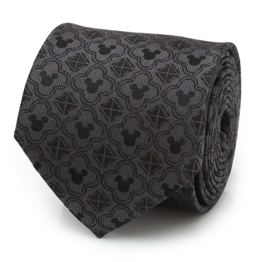 Disney Mickey Mouse Pattern Black Men's Tie - Cufflinks.com - Flyclothing LLC