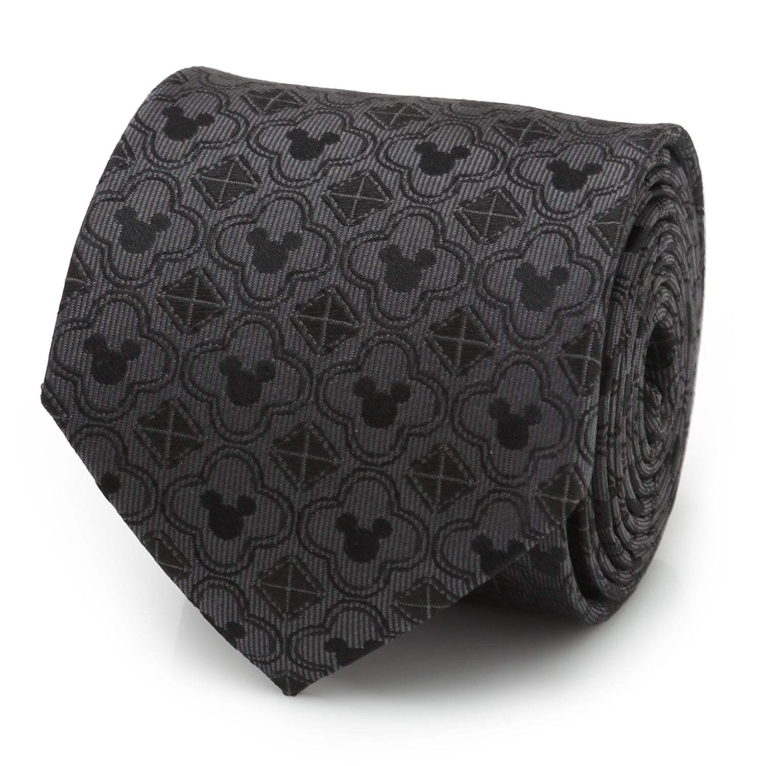 Disney Mickey Mouse Pattern Black Men's Tie - Cufflinks.com - Flyclothing LLC