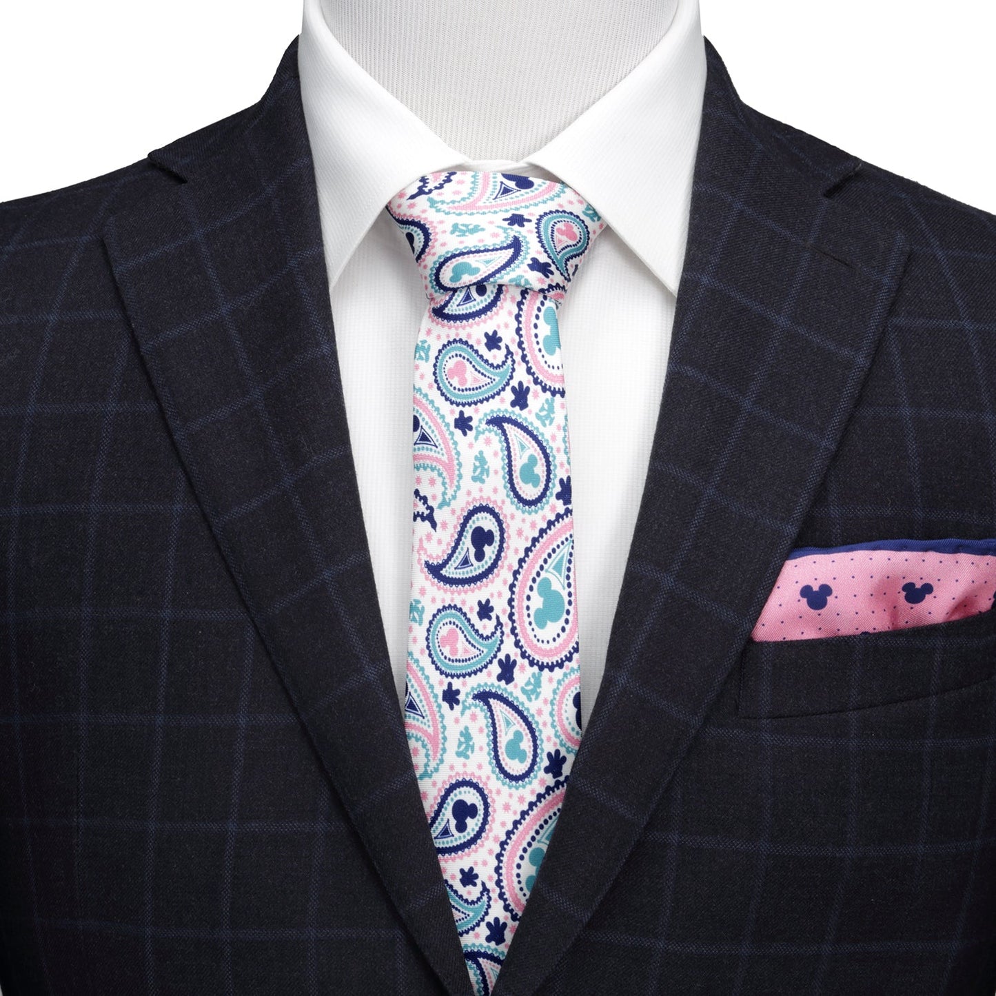 Disney Mickey Mouse Paisley Multi Men's Tie - Cufflinks.com - Flyclothing LLC