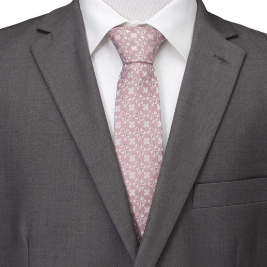 Disney Mickey Mouse Silhouette Blossom Pink Men's Tie
