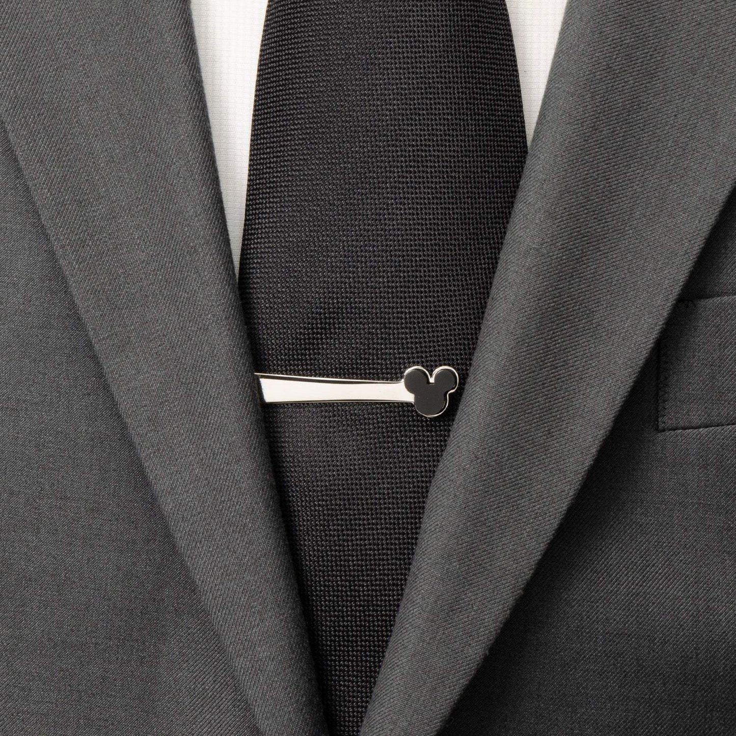 Disney Mickey Mouse Onyx Stainless Steel Tie Bar - Cufflinks.com - Flyclothing LLC