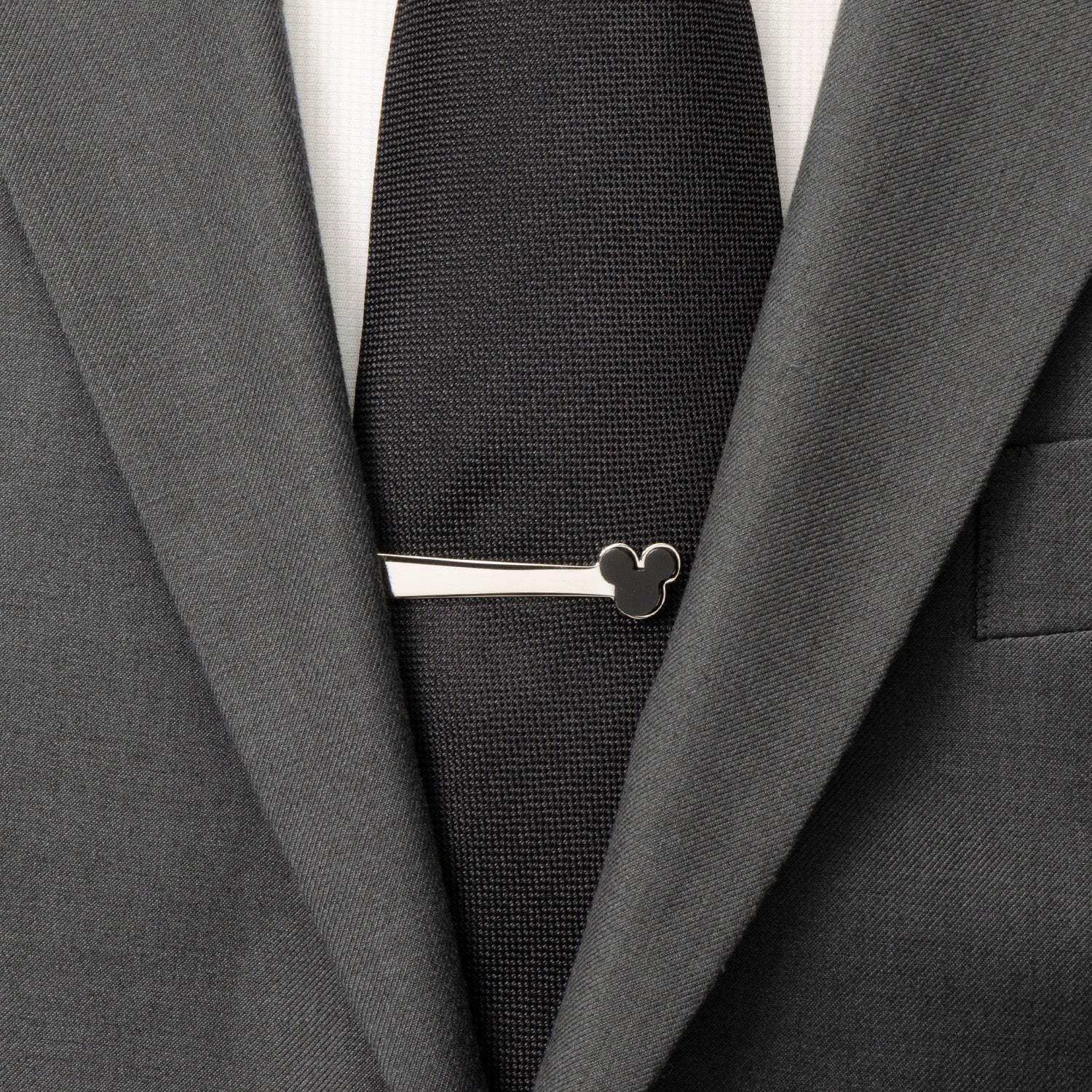 Disney Mickey Mouse Onyx Stainless Steel Tie Bar - Cufflinks.com - Flyclothing LLC