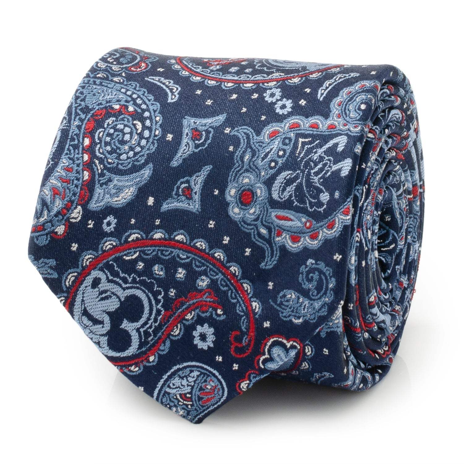 Disney Mickey and Friends Paisley Blue Multi Men's Tie - Cufflinks.com - Flyclothing LLC