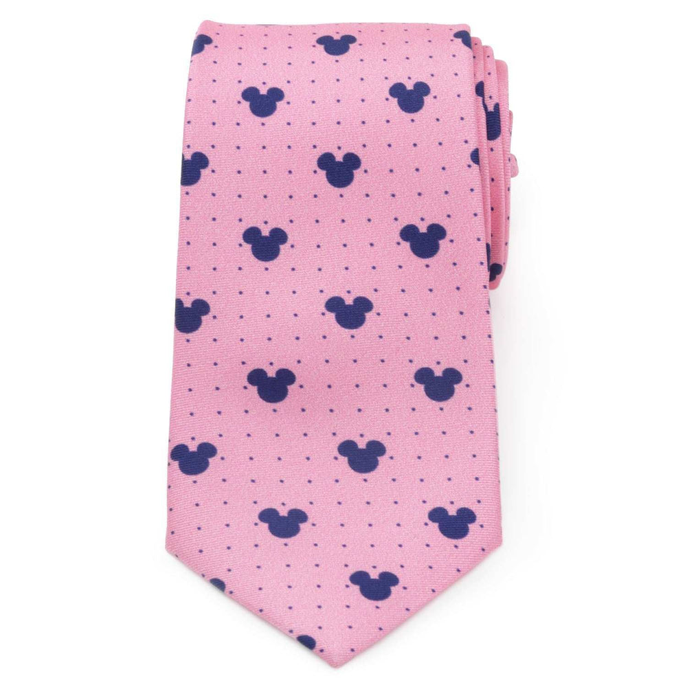 Disney Mickey Mouse Dot Pink Tie and Pocket Square Gift Set - Cufflinks.com - Flyclothing LLC