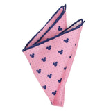 Disney Mickey Mouse Dot Pink Pocket Square - Cufflinks.com - Flyclothing LLC