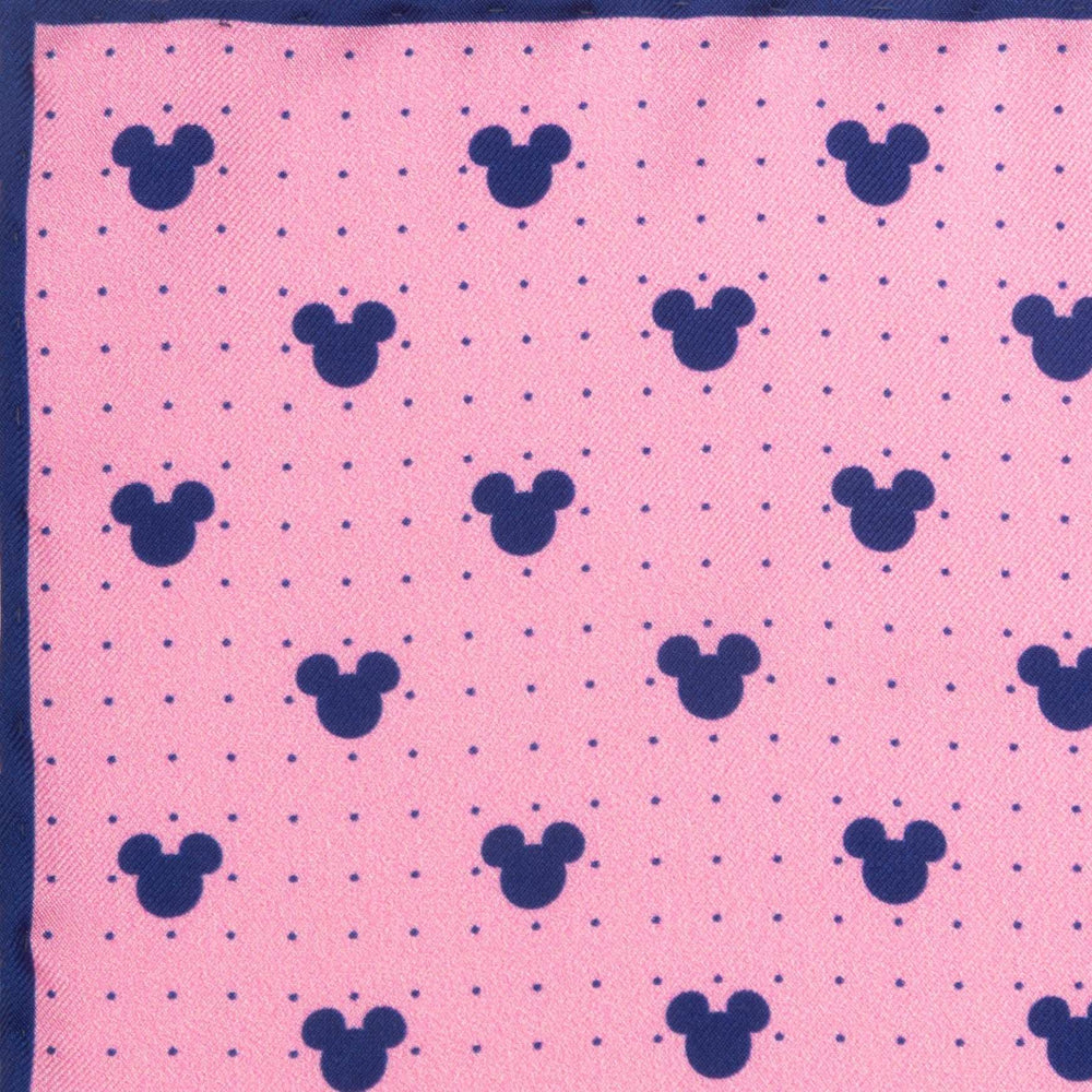 Disney Mickey Mouse Dot Pink Pocket Square - Cufflinks.com - Flyclothing LLC