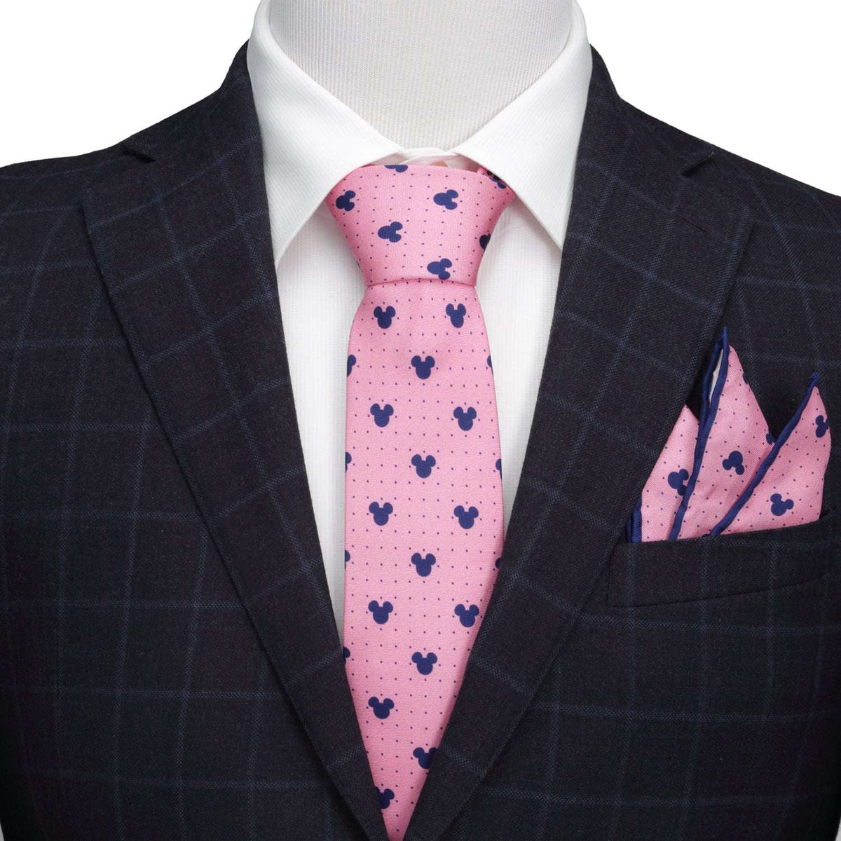 Disney Mickey Mouse Dot Pink Men's Tie - Cufflinks.com - Flyclothing LLC