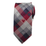 Disney Mickey Mouse Red and Blue Plaid Men's Tie - Cufflinks.com - Flyclothing LLC
