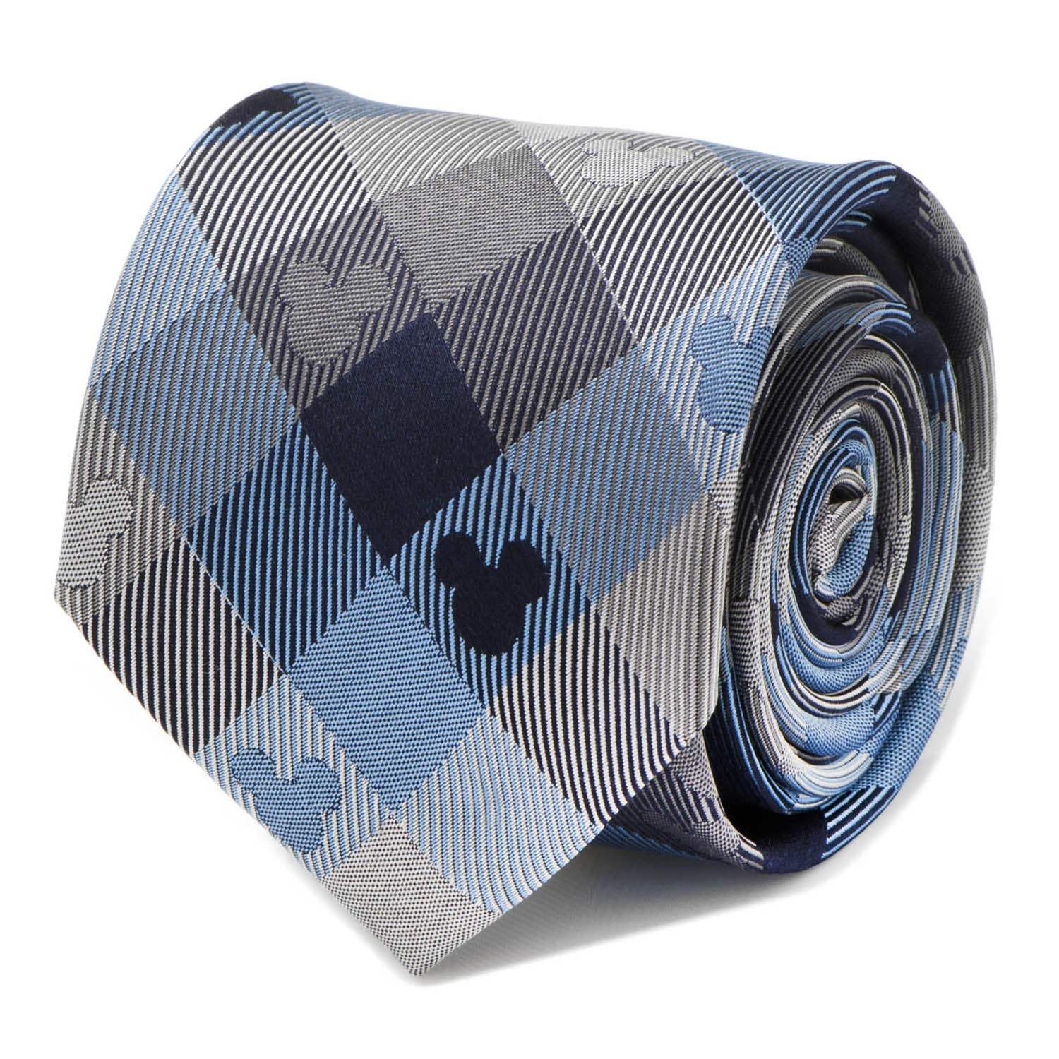 Disney Mickey Mouse Blue Plaid Mens Tie - Cufflinks.com - Flyclothing LLC