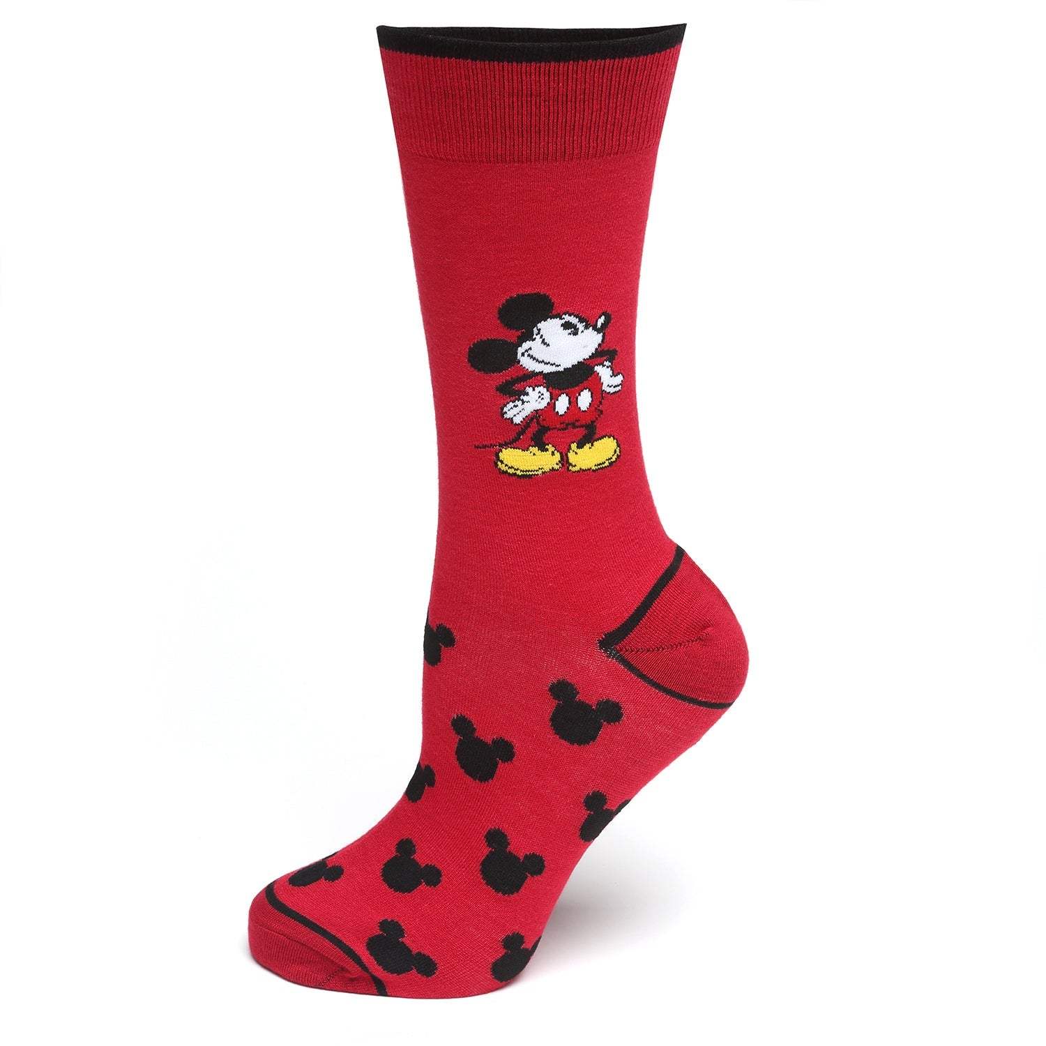 Disney Mickey Mouse Pie-Eyed Red Sock and Mickey Blue Lapel Pin Gift Set - Cufflinks.com - Flyclothing LLC