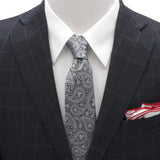 Disney Mickey Mouse Gray Paisley Mens Tie - Cufflinks.com - Flyclothing LLC