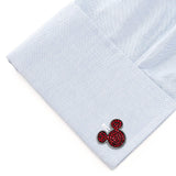 Disney Mickey Mouse Maroon Crystal Cufflinks - Cufflinks.com - Flyclothing LLC
