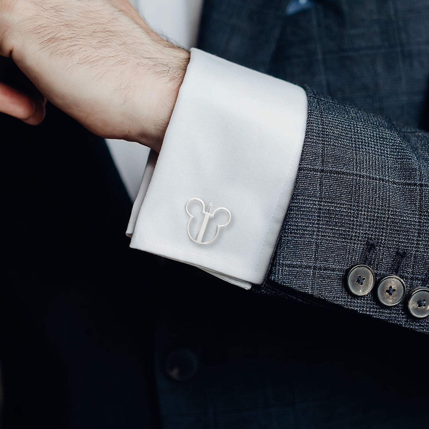 Disney Mickey Mouse Silhouette Cutout Cufflinks - Cufflinks.com - Flyclothing LLC
