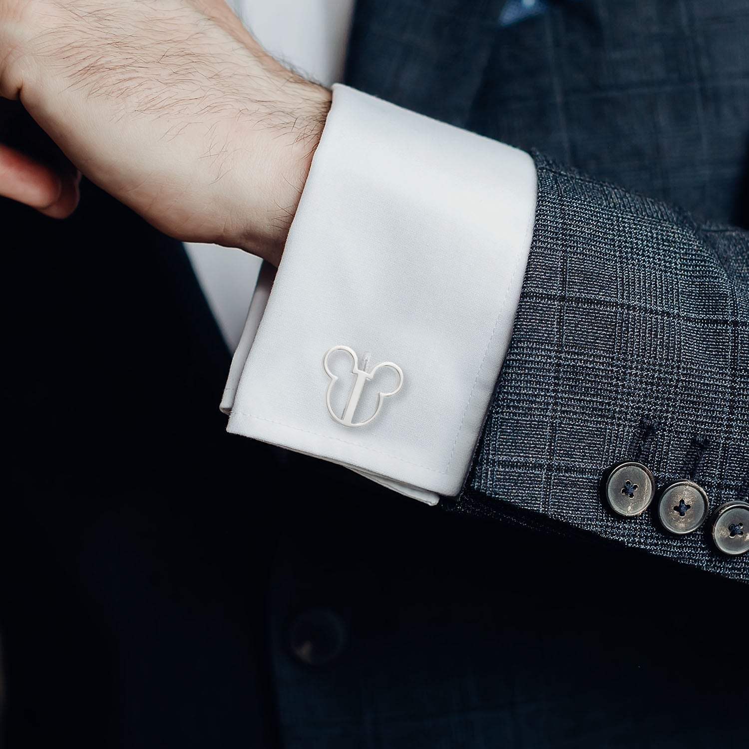Disney Mickey Mouse Silhouette Cutout Cufflinks - Cufflinks.com - Flyclothing LLC