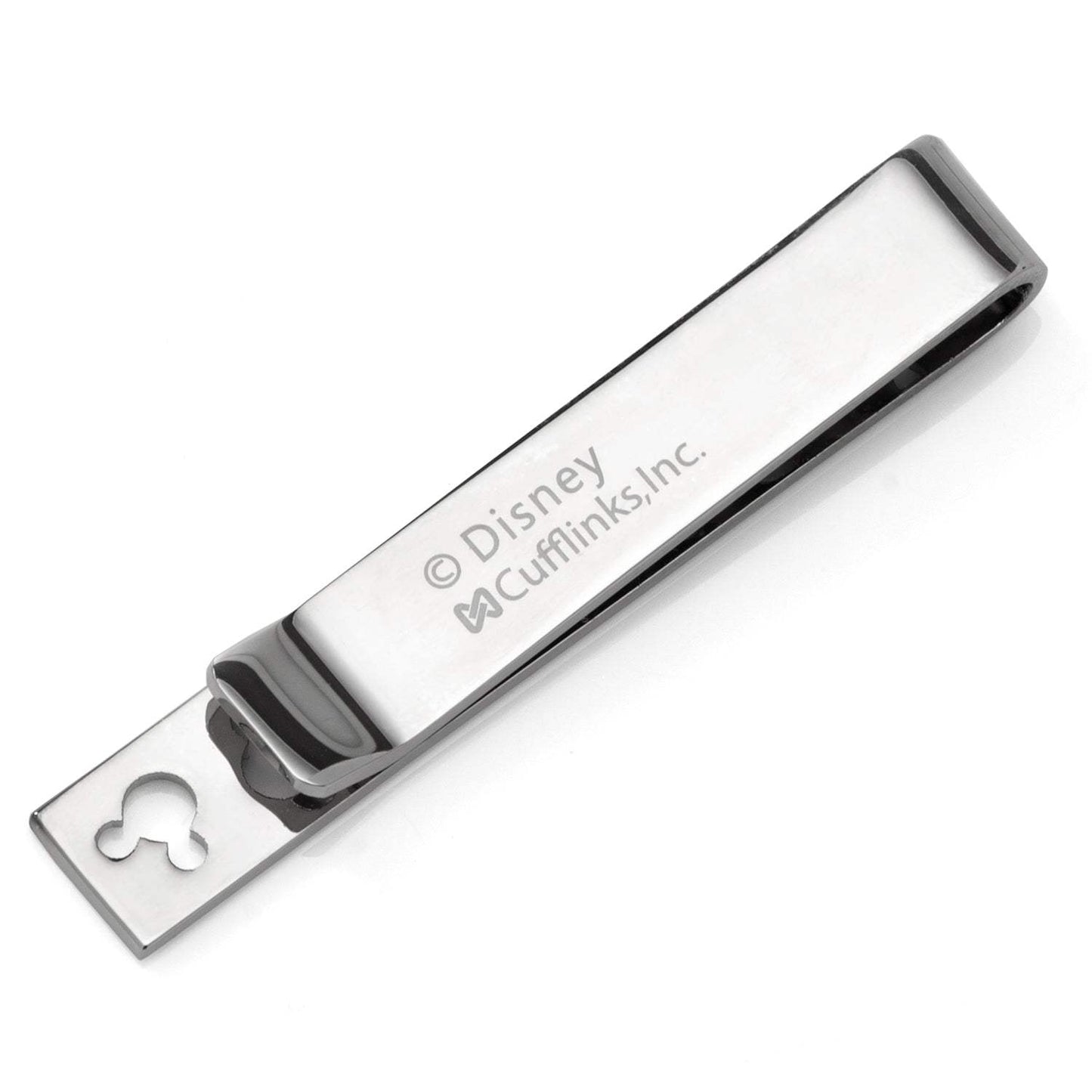 Disney Mickey Mouse Silhouette Cutout Silver Tie Bar - Cufflinks.com - Flyclothing LLC
