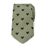 Disney Mickey Mouse Silhouette Dot Green Men's Tie - Cufflinks.com - Flyclothing LLC