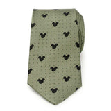 Disney Mickey Mouse Silhouette Dot Green Men's Tie - Cufflinks.com - Flyclothing LLC