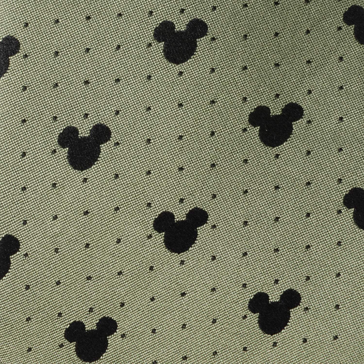 Disney Mickey Mouse Silhouette Dot Green Men's Tie - Cufflinks.com - Flyclothing LLC