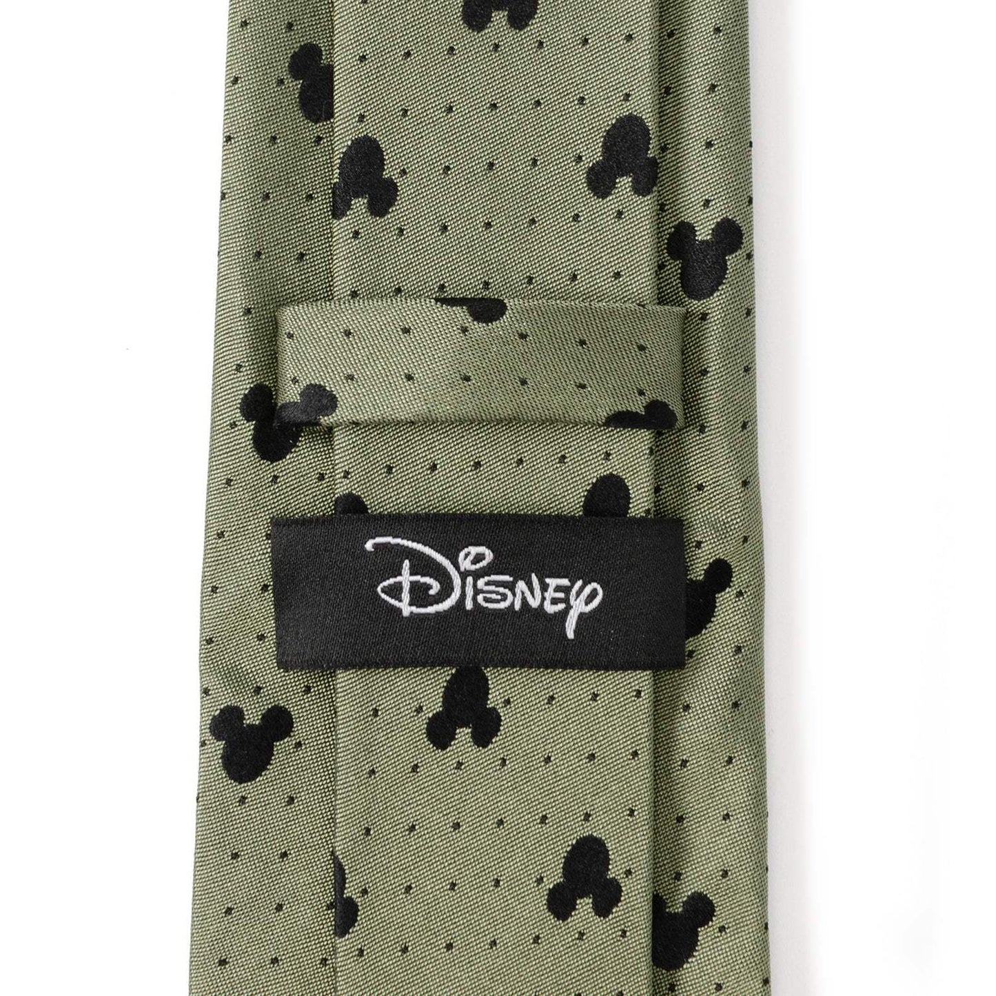 Disney Mickey Mouse Silhouette Dot Green Men's Tie - Cufflinks.com - Flyclothing LLC