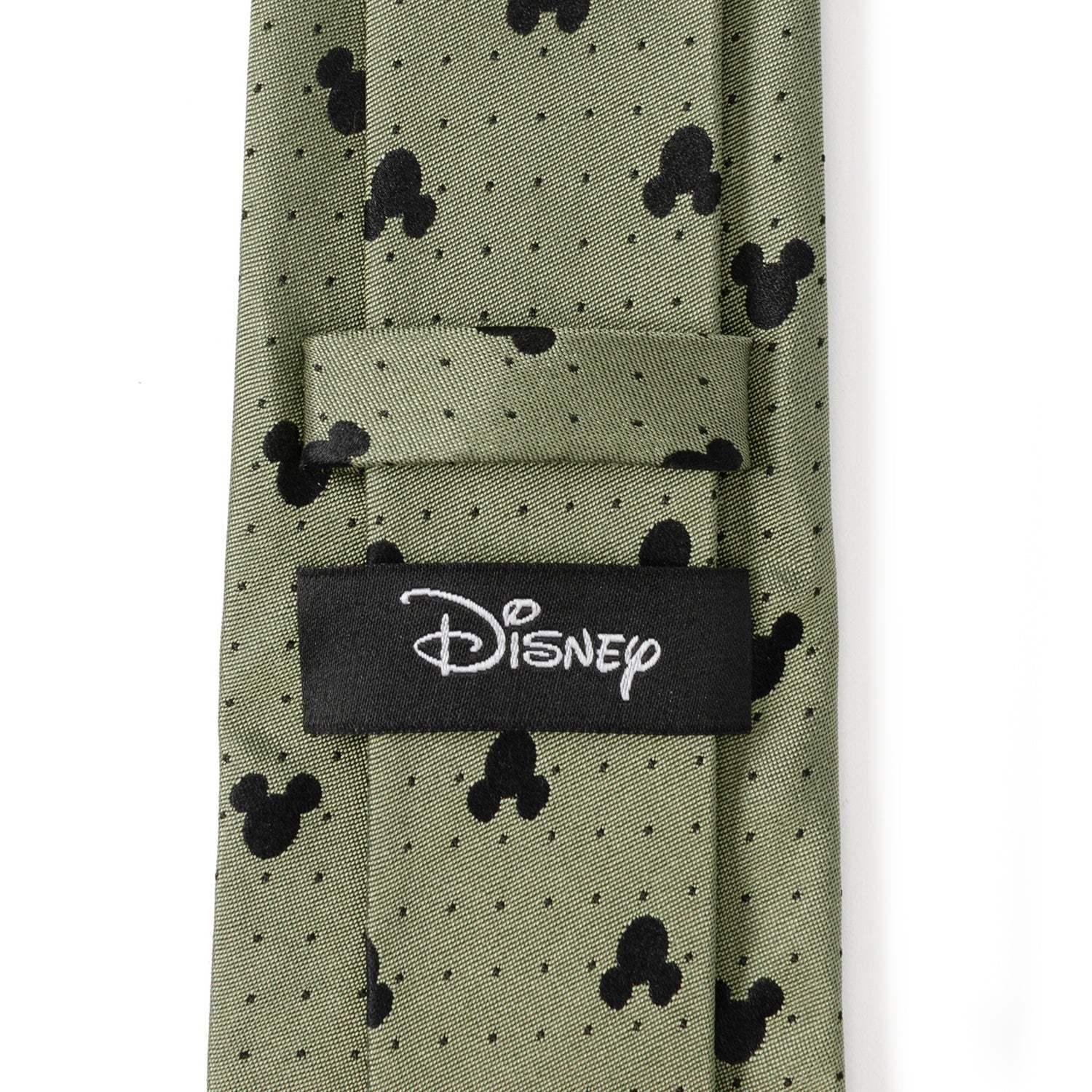 Disney Mickey Mouse Silhouette Dot Green Men's Tie - Cufflinks.com - Flyclothing LLC