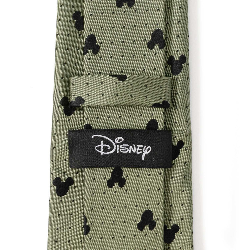 Disney Mickey Mouse Silhouette Dot Green Men's Tie - Cufflinks.com - Flyclothing LLC