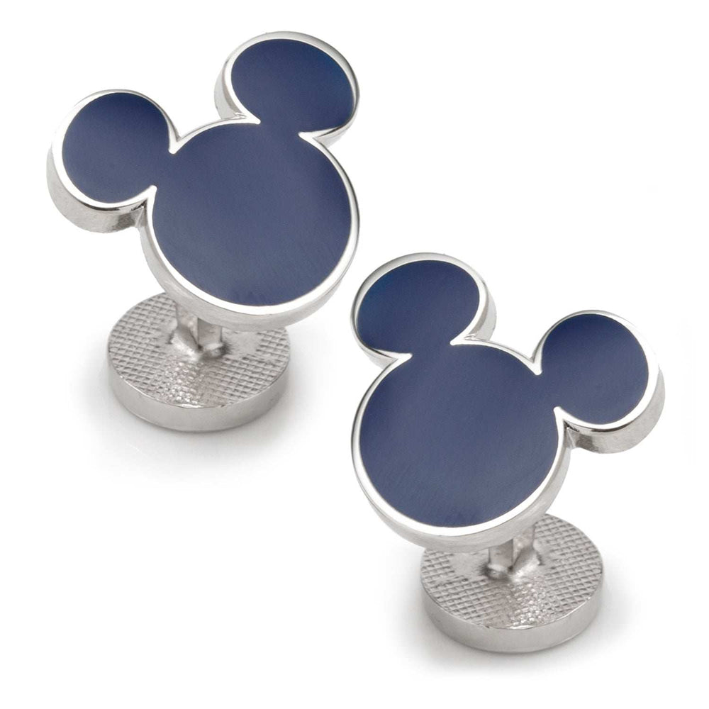 Disney Mickey Mouse Silhouette Blue Cufflinks - Cufflinks.com - Flyclothing LLC