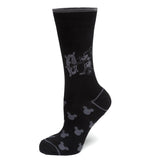 Disney Mickey Mouse Steamboat Willie Sock and Mickey Blue Lapel Pin Gift Set