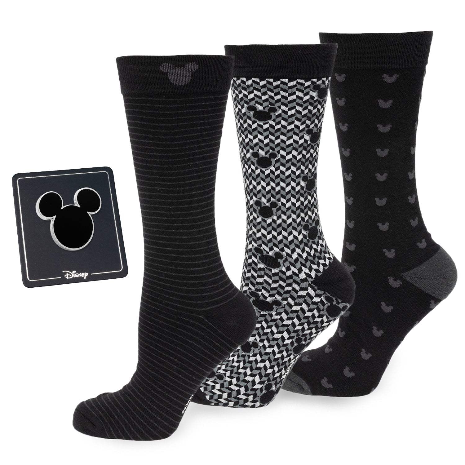 Mickey Mouse Silhouette Black Gift Set - Cufflinks.com - Flyclothing LLC