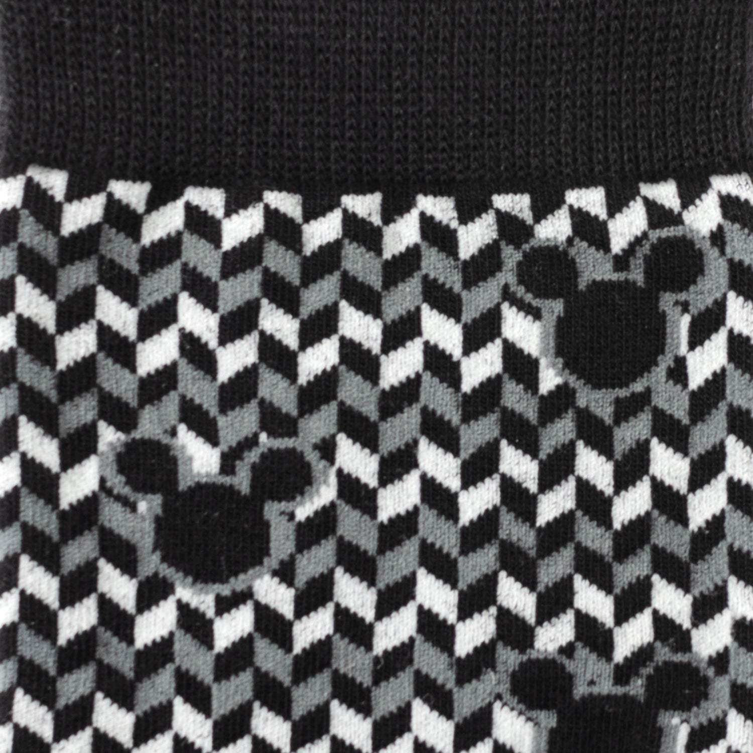 Disney Mickey Mouse Silhouette Chevron Sock and Mickey Blue Lapel Pin Gift Set - Cufflinks.com - Flyclothing LLC