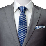 Disney Mickey Mouse Silhouette Pattern Dot Blue Tie - Cufflinks.com - Flyclothing LLC