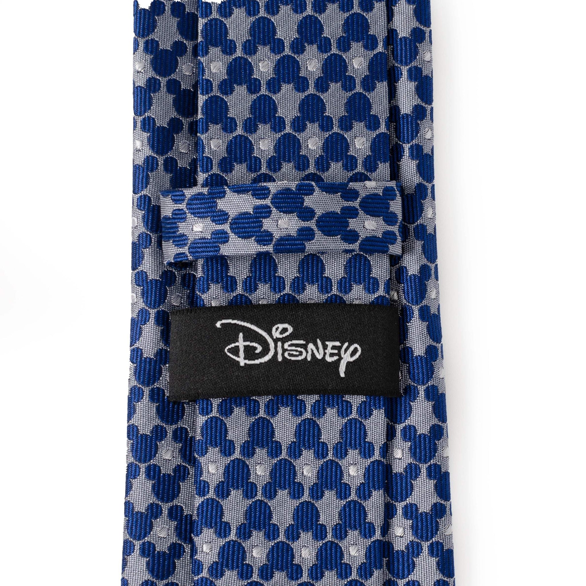 Disney Mickey Mouse Silhouette Pattern Dot Blue Tie - Cufflinks.com - Flyclothing LLC