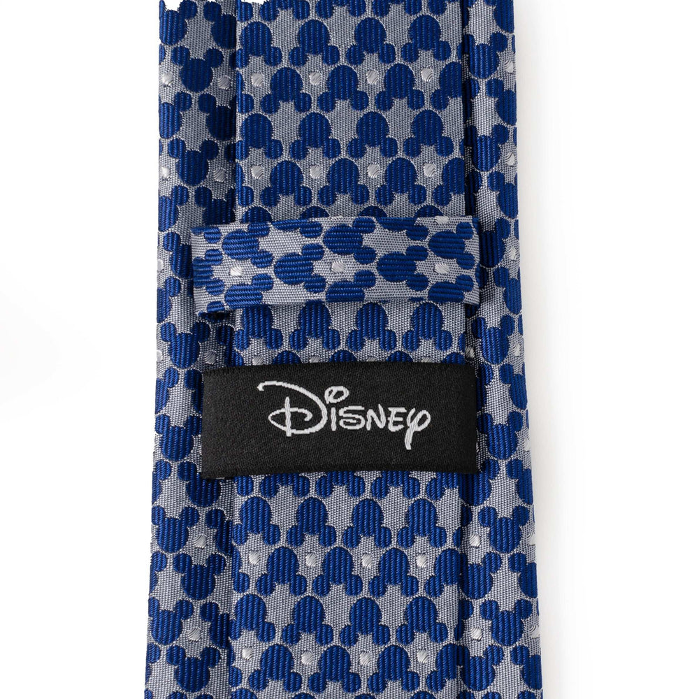 Disney Mickey Mouse Silhouette Pattern Dot Blue Tie - Cufflinks.com - Flyclothing LLC