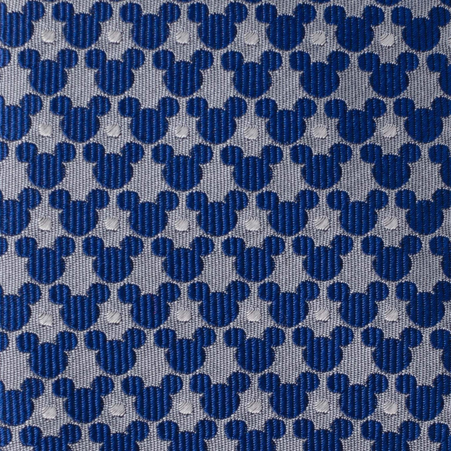 Disney Mickey Mouse Silhouette Pattern Dot Blue Tie - Cufflinks.com - Flyclothing LLC